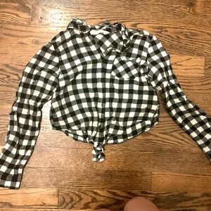 Kids plaid button up